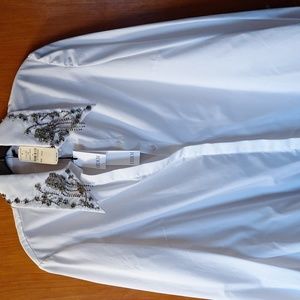 Erdem jewel embellished blouse